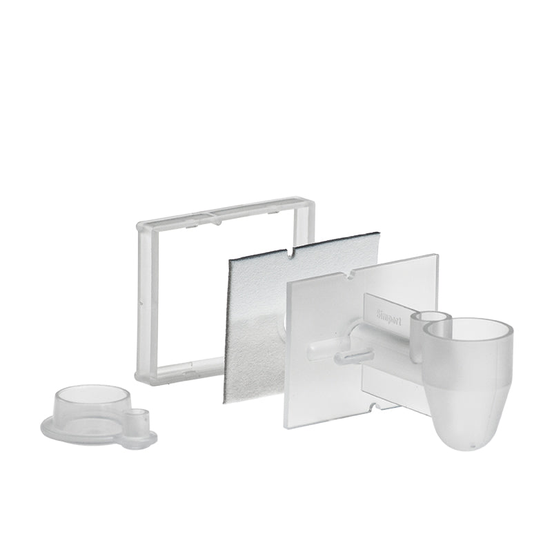 M967-10FW Single Sample Chamber / White filter & Cap