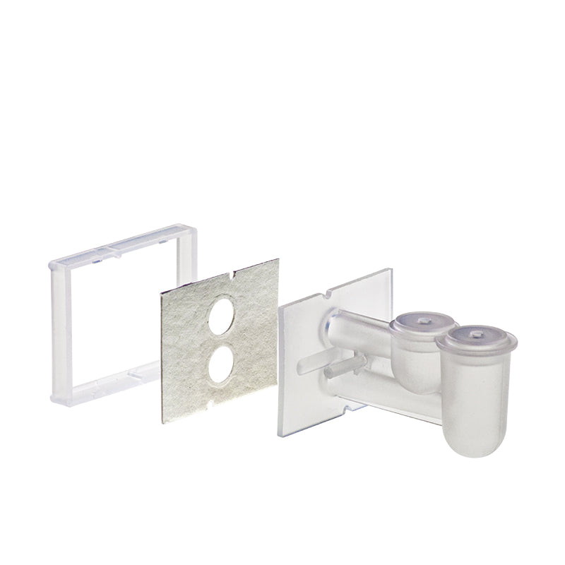 M967-20FW Dual Sample Chamber / White filter & Cap