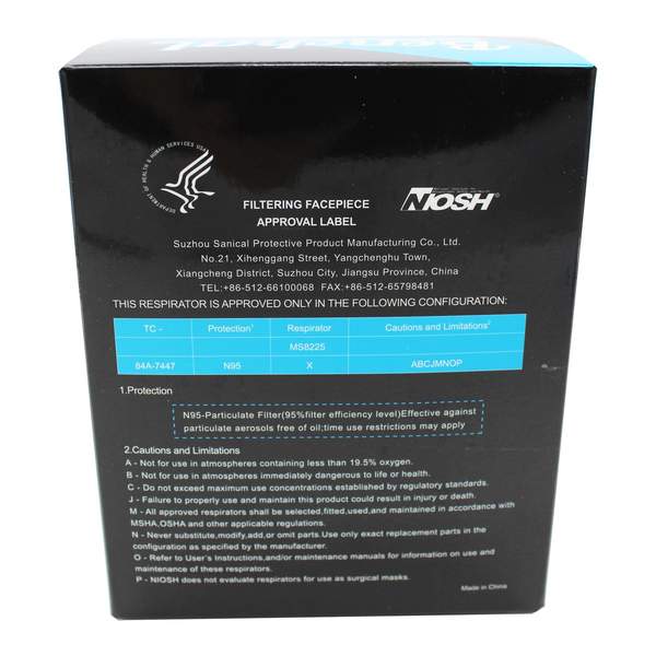 NIOSH Mask N95 MS8225