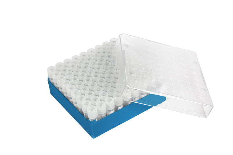 T210-x 2D 2ml Cryogenic vials and rack