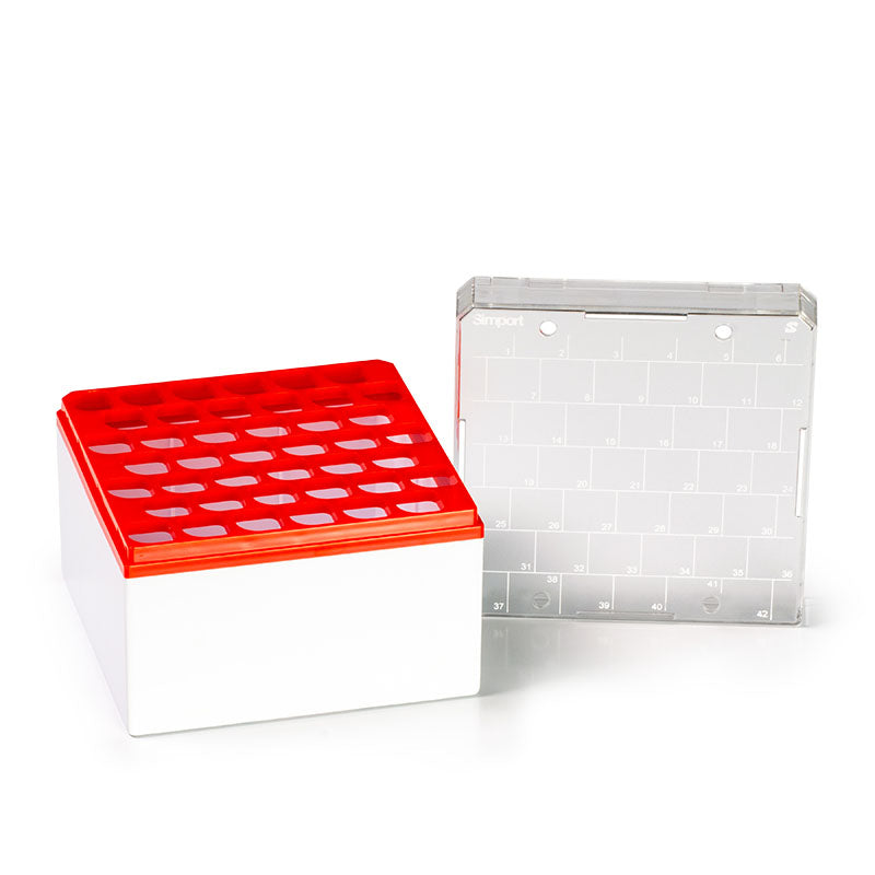 T314-542x CRYOGENIC STORAGE BOX, 42 PLACES, FOR 10ml
