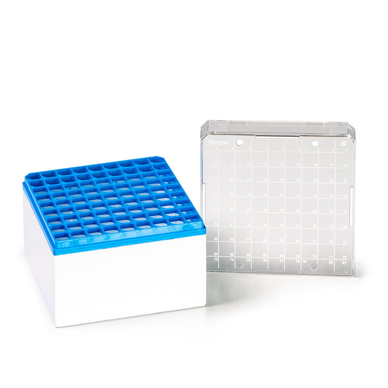 T314-581x CRYOGENIC STORAGE BOX, 81 PLACES, FOR 5ml
