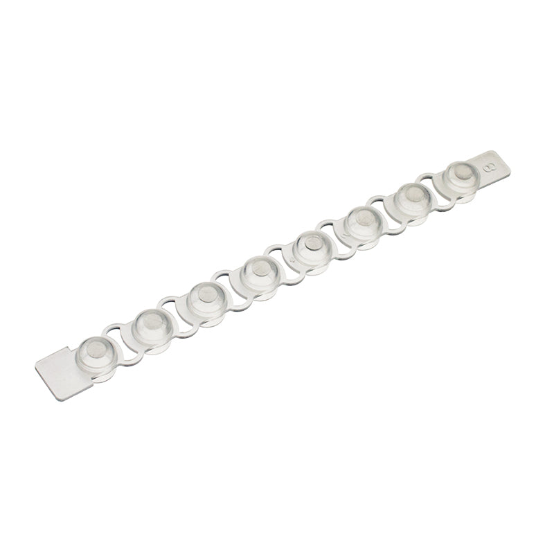 T321-1x DOMED CAP STRIP OF 8 FOR REACTION STRIPS