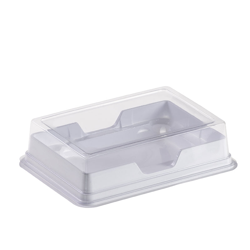 T327 PCR COMBI-BOX White BASE CLEAR COVER. PVC