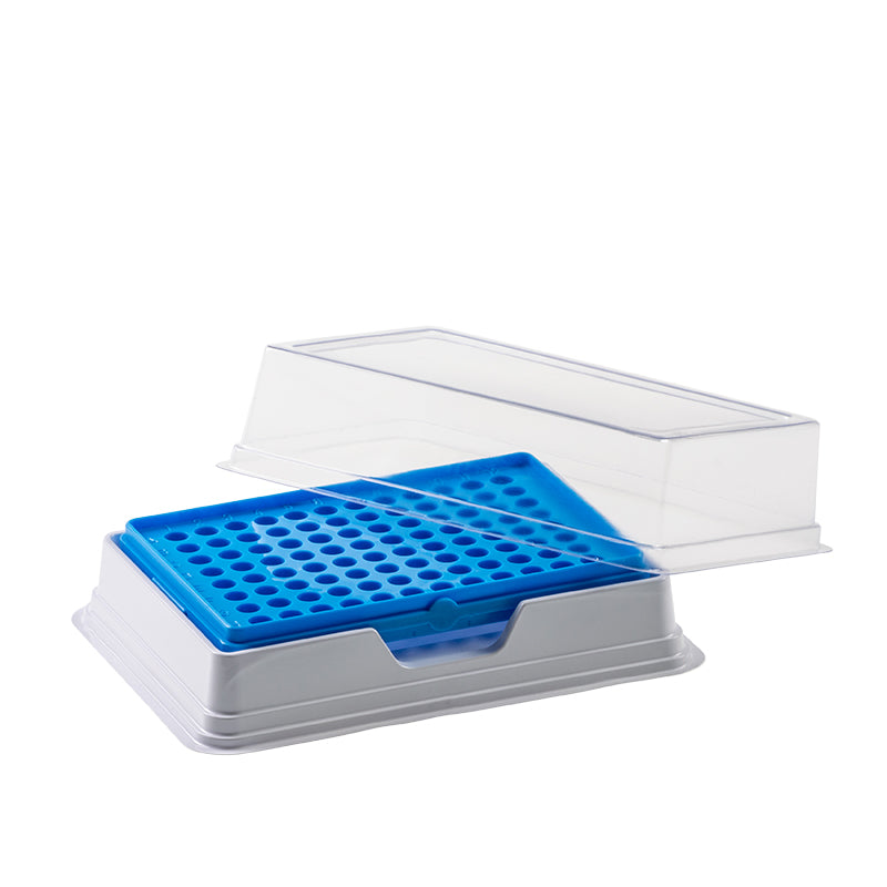T327 PCR COMBI-BOX White BASE CLEAR COVER. PVC
