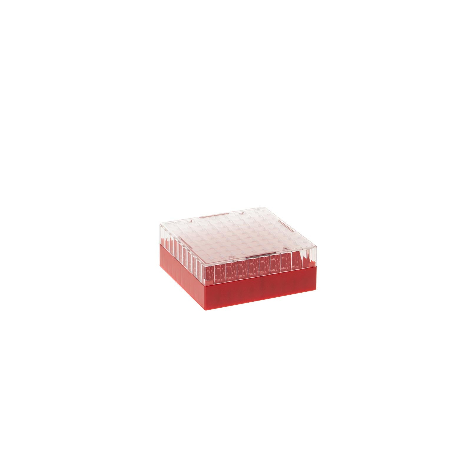 T350-100x Microtube Storage Box 0.5 to 2.0ml, 100 Positions