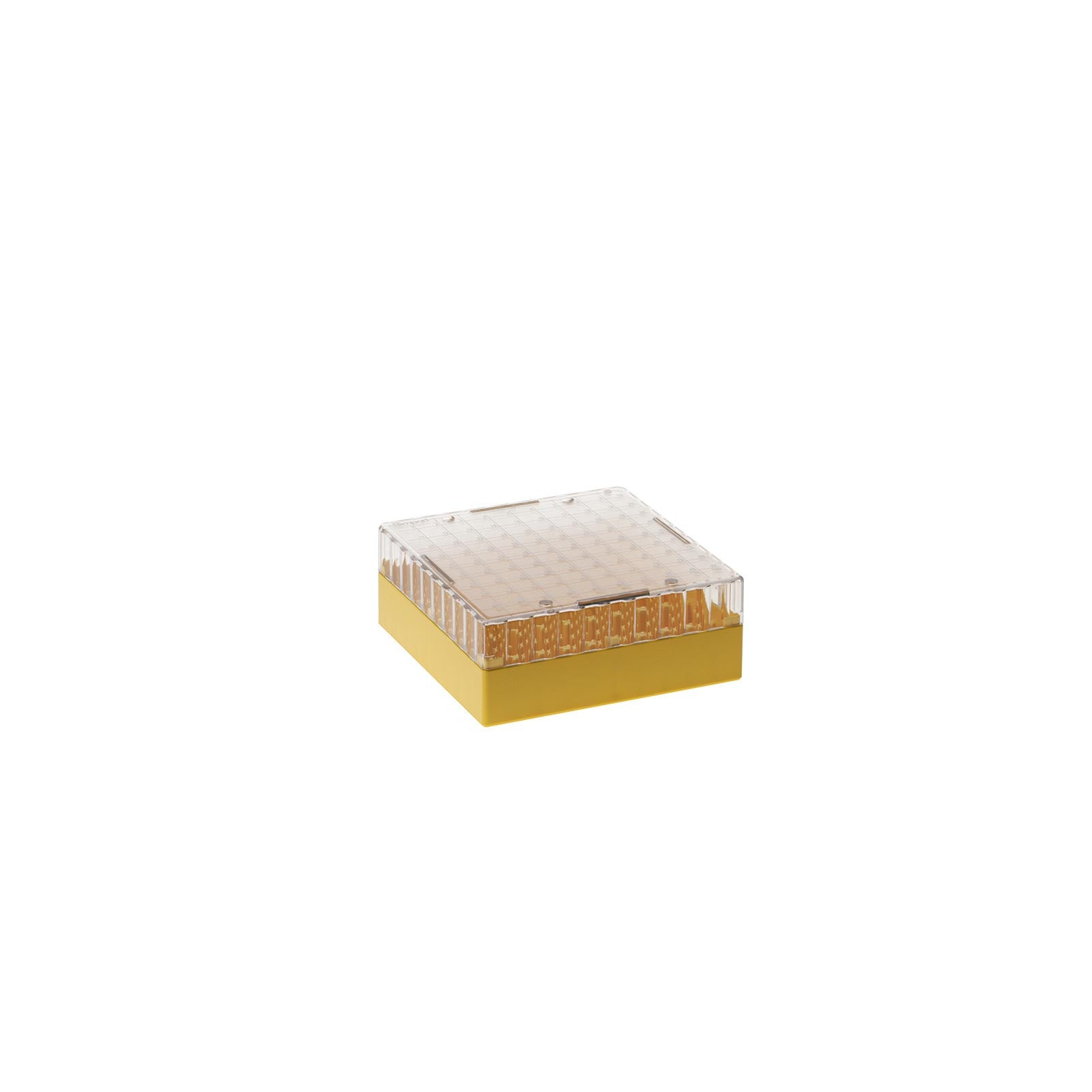 T350-100x Microtube Storage Box 0.5 to 2.0ml, 100 Positions