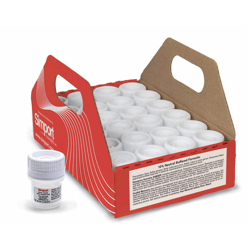 Prefilled formaline containers